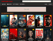 Tablet Screenshot of popcornfilm.net